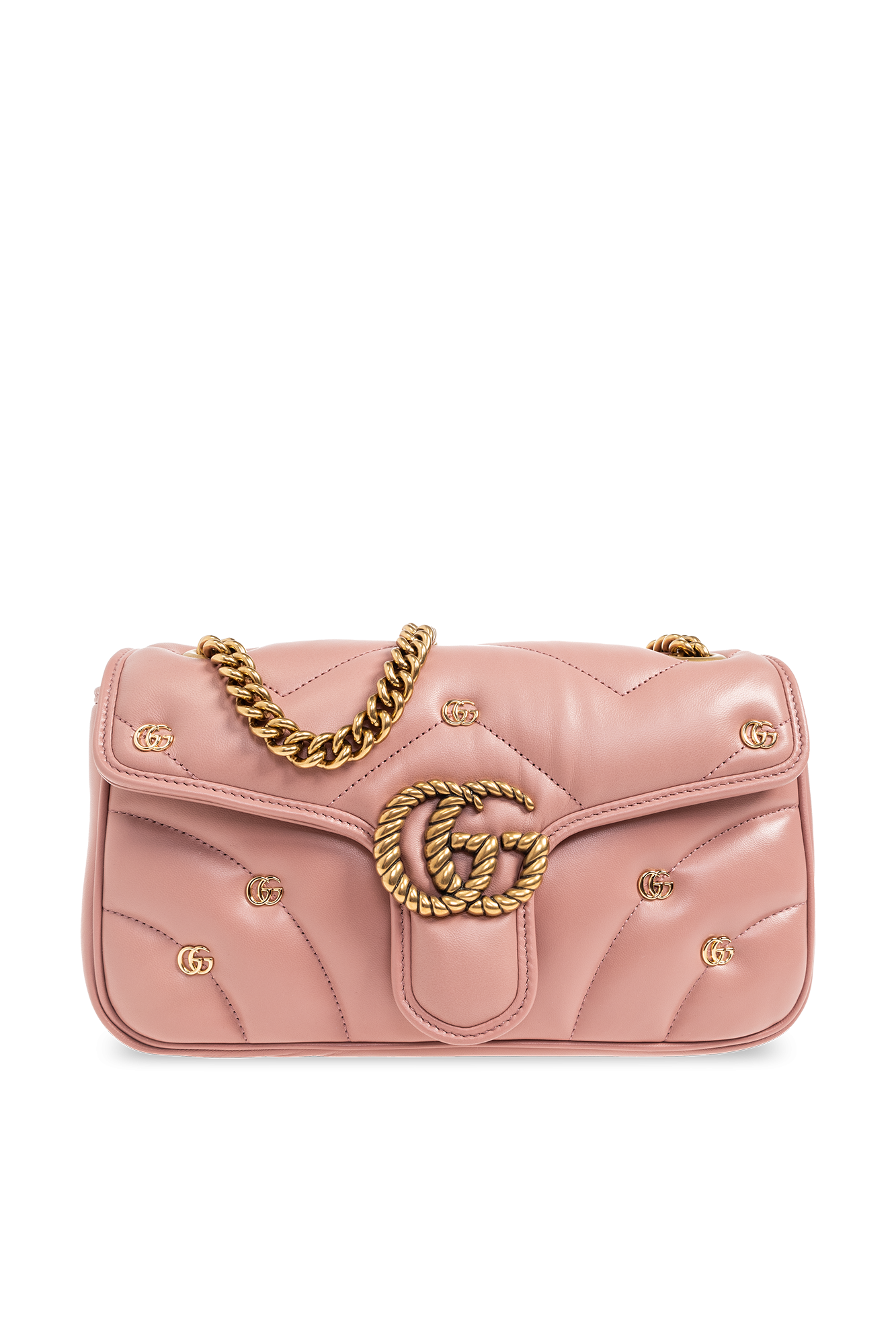 Pink GG Marmont Small quilted shoulder bag Gucci Vitkac GB